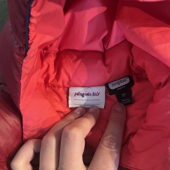 Patagonia Hi-Loft Down Sweater Hoody Puffer 2T - Picture 2 of 4